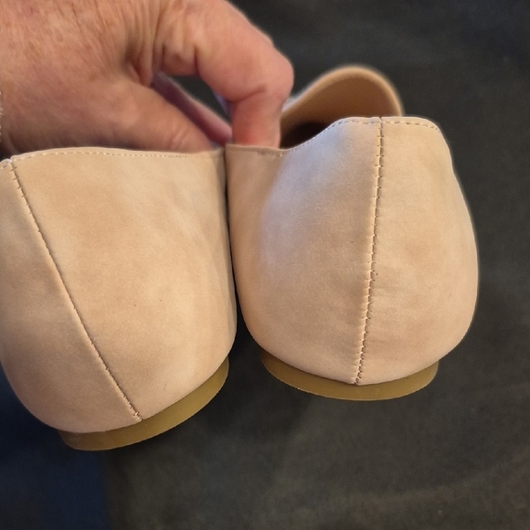 SHEIN Pale Pink Suede Embellished Loafers - Picture 6 of 10